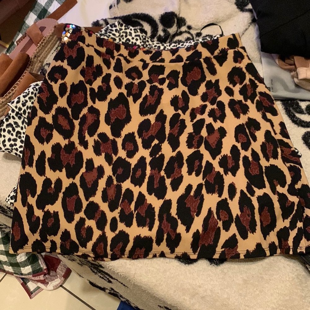 Brand new with tags leopard skirt